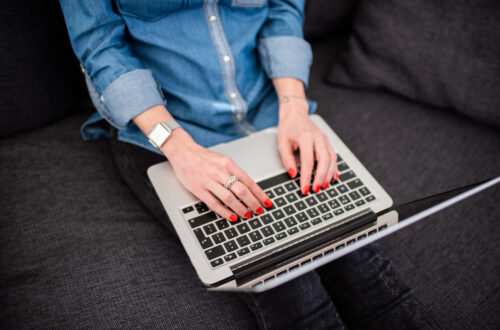 Hands Typing Computer Free Stock Picture