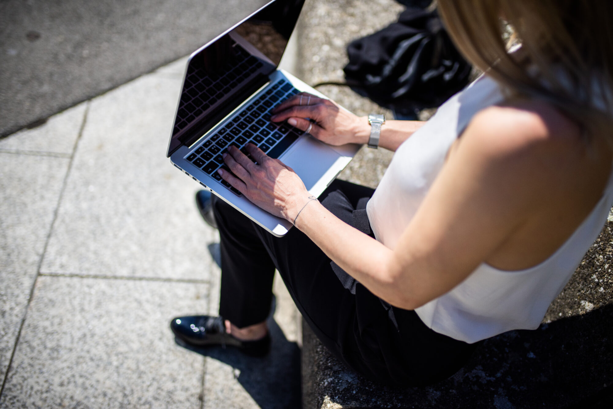 Working Woman Laptop Free Stock Picture