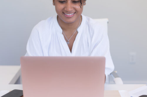 Computer Woman Working Free Stock Picture