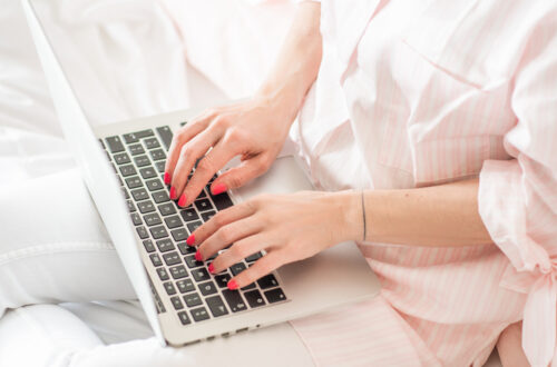 Woman Typing Laptop Free Stock Picture